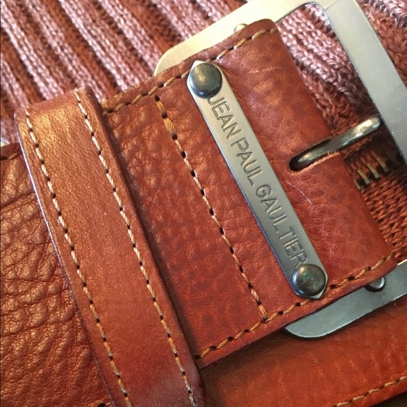 Vintage Jean Paul Gaultier Sweater leather belt - Picture 6 of 10